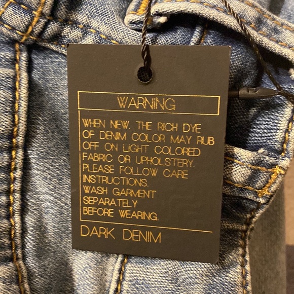 NWT Renuar Women's Size 8 Stretchy Pull On Blue Jeans 27" Inseam - Picture 7 of 9